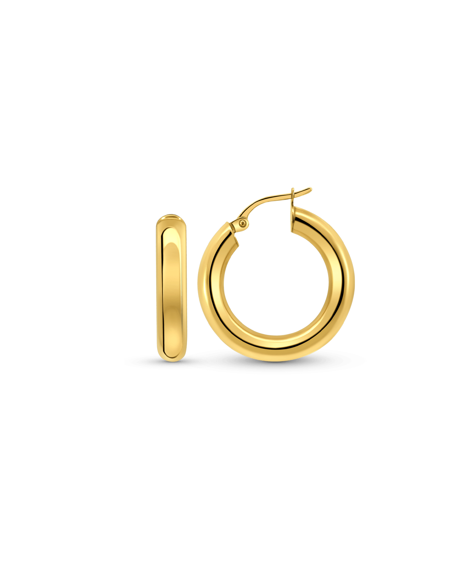 23MM Weightless Hoop Earrings | 10kt Yellow Gold