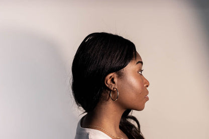 37MM Open Hoop Earrings | 10kt Yellow Gold