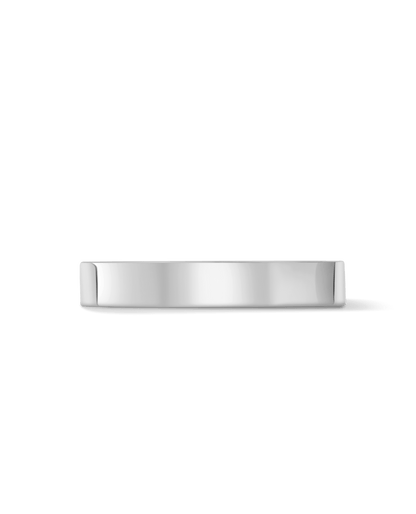 3MM Cigar Band | White Gold