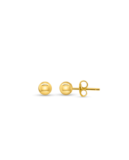 4MM Orb Stud Earrings | 14kt Yellow Gold