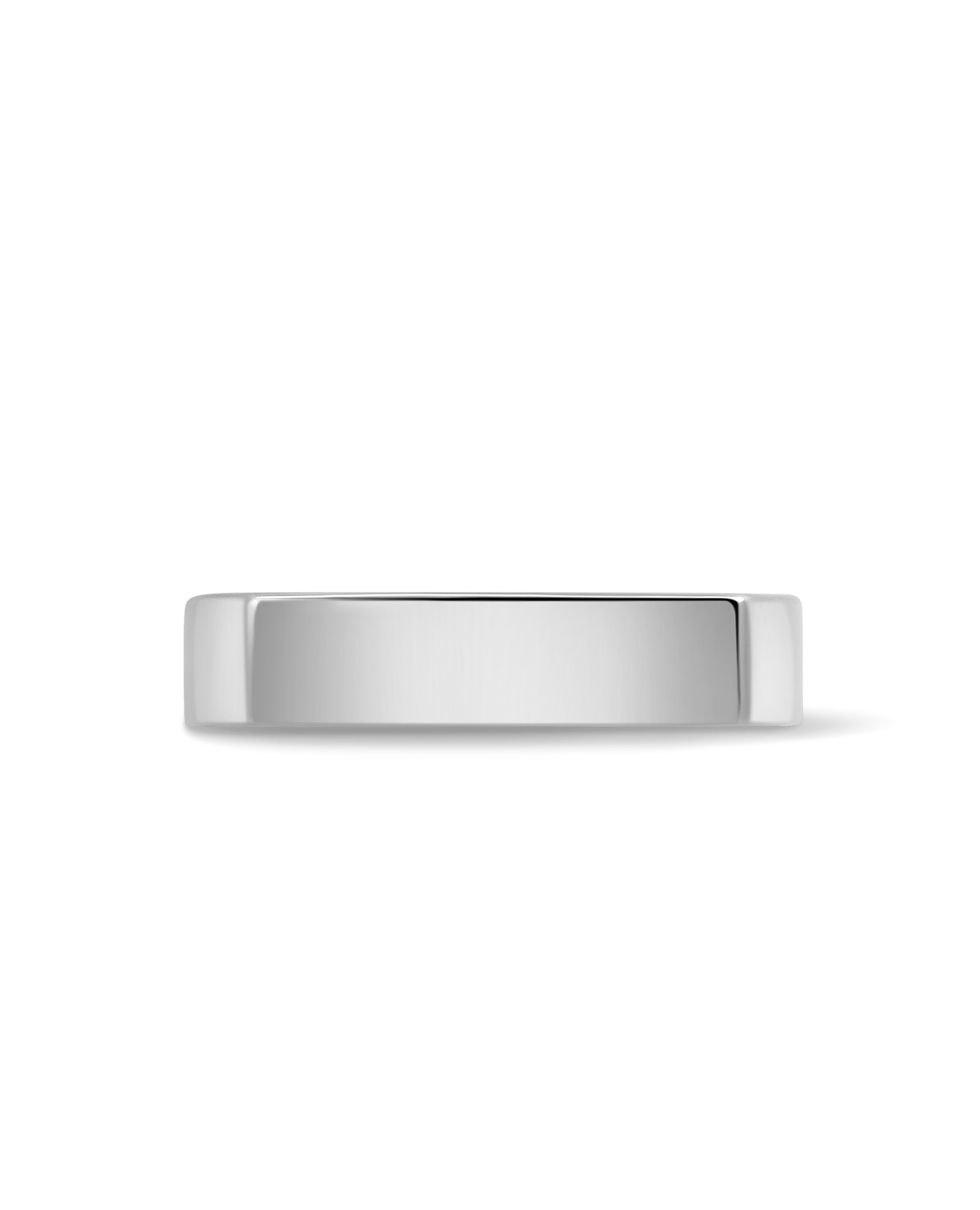 4MM Square Ring | 10kt White Gold