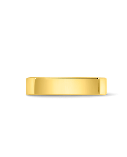 4MM Square Ring | 10kt Yellow Gold