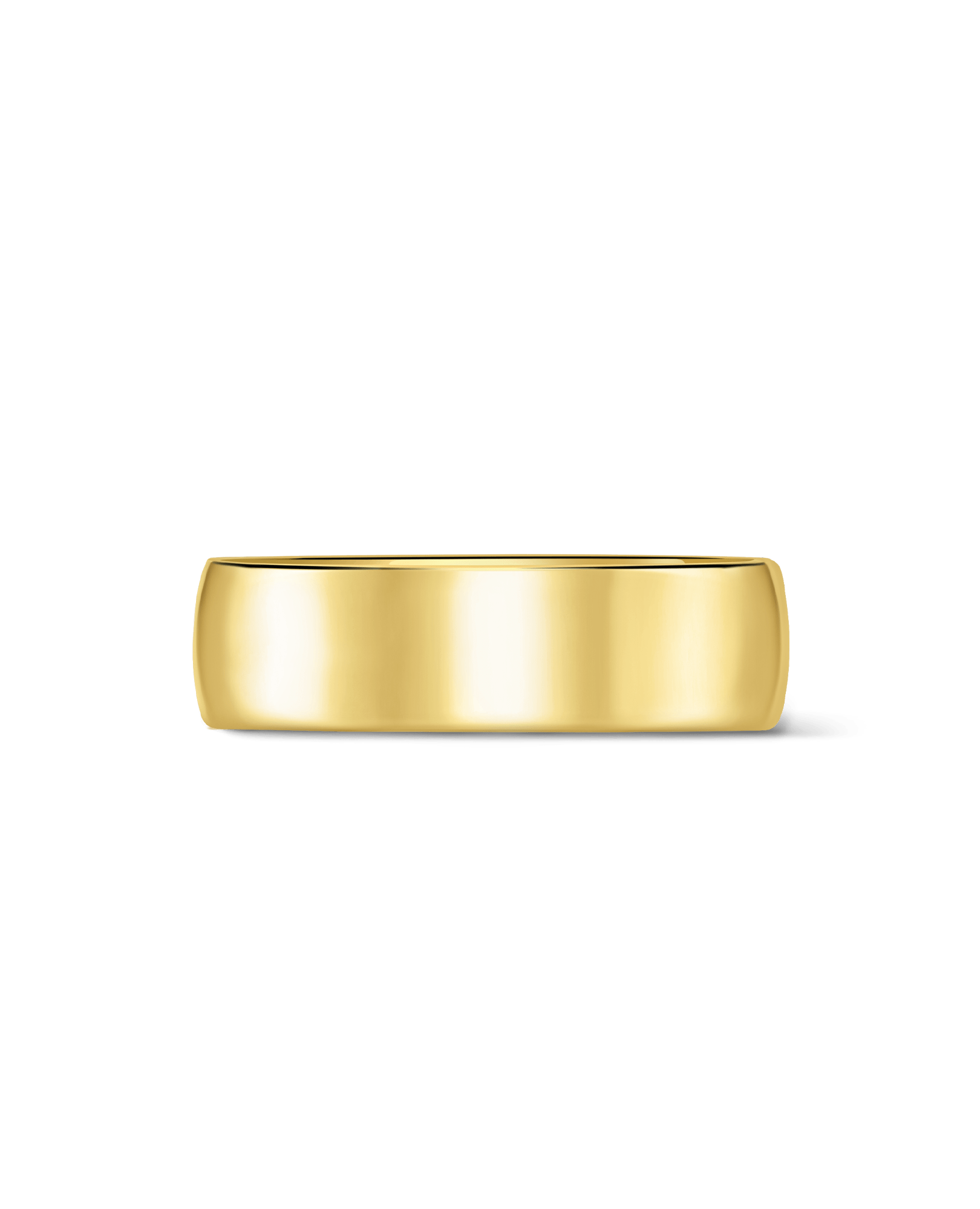 6.5MM Comfort Fit Wedding band | 14kt Yellow Gold