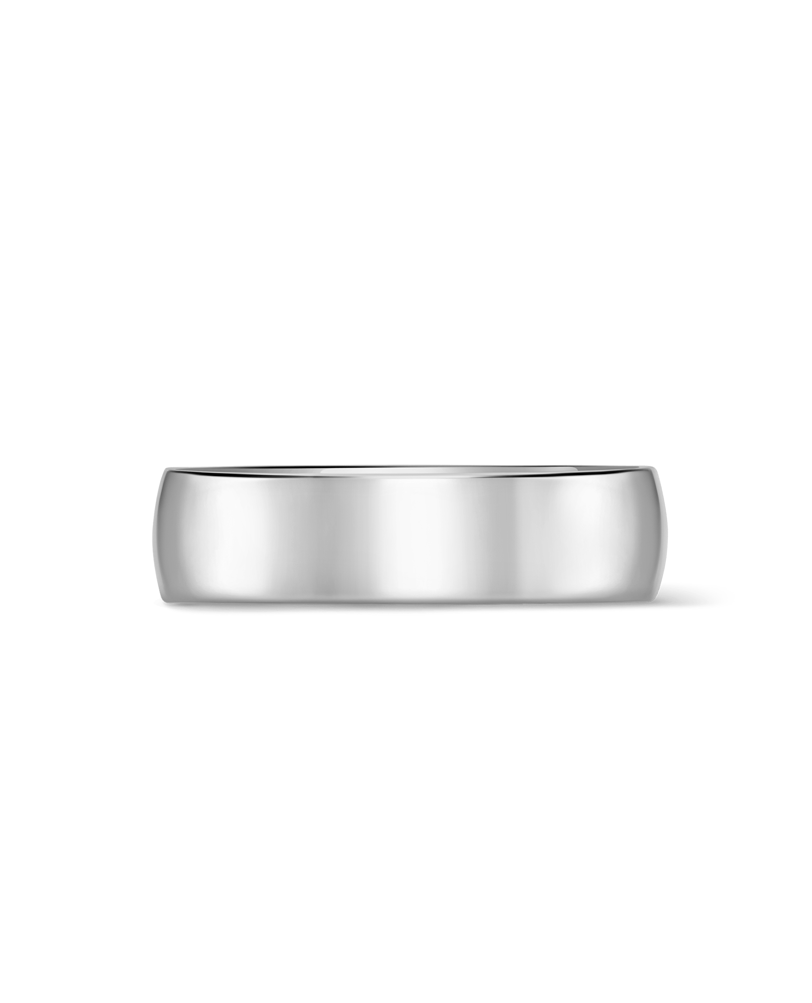 6MM Comfort Fit Wedding band | 14kt White Gold