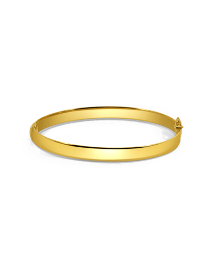 6MM Hollow Bangle | 10kt Yellow Gold