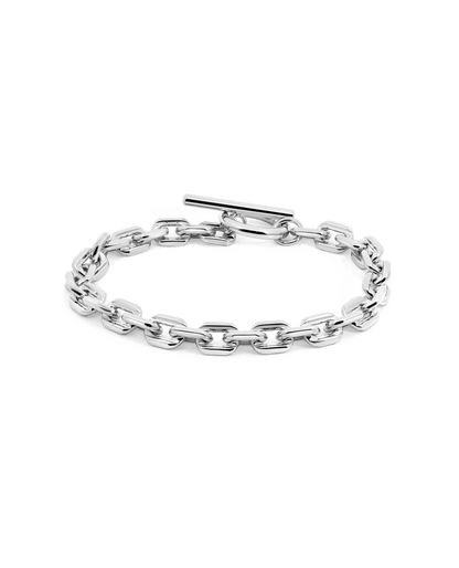 7" 6MM Rolo Toggle bracelet | Silver