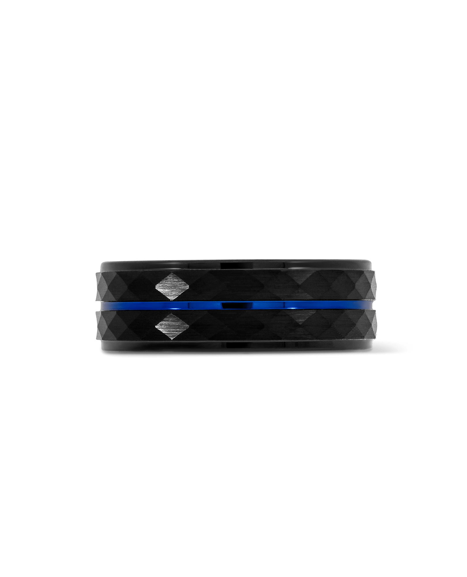 8MM Blue Center Band | Tungsten