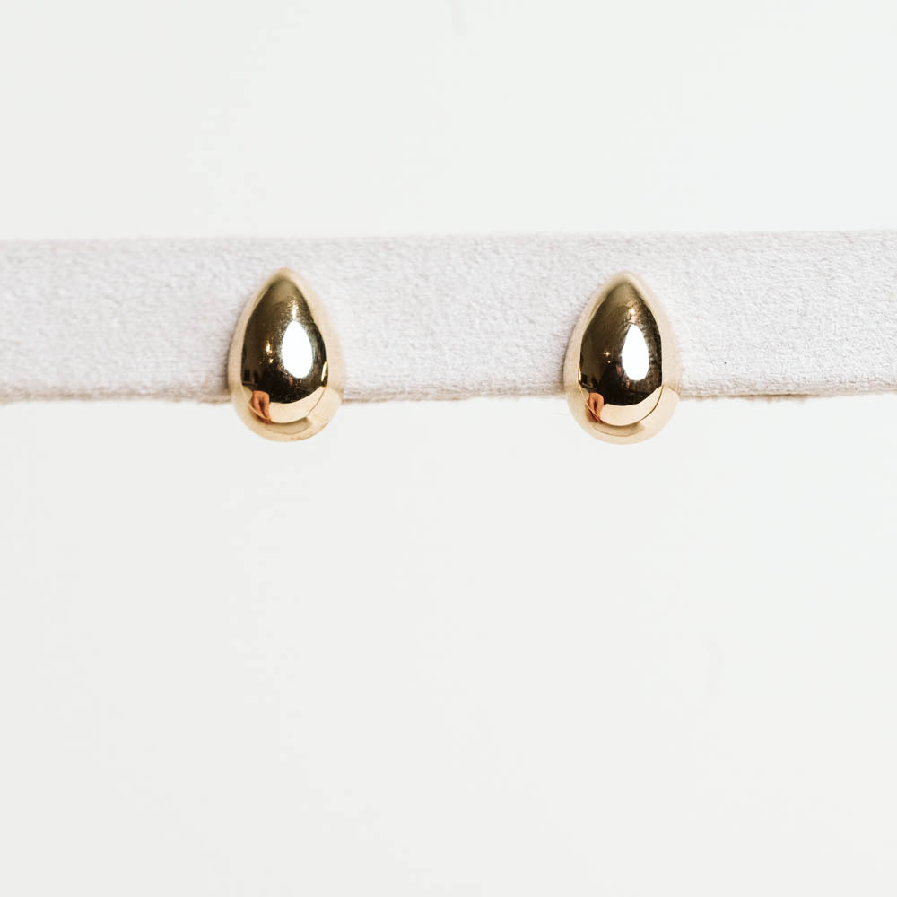 Bubble Teardrop Earrings - 10KT Yellow Gold