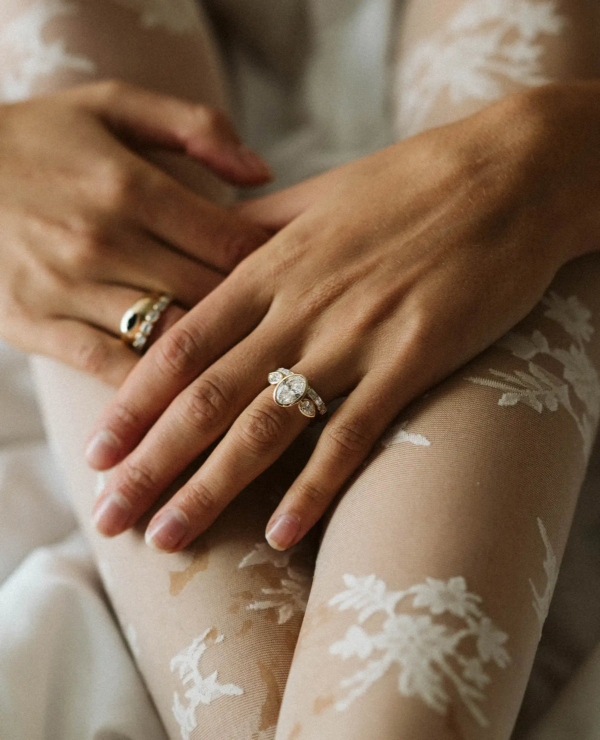 Engagement Ring 3.10 Carat TW Lab-Grown Diamond | 14kt Yellow Gold