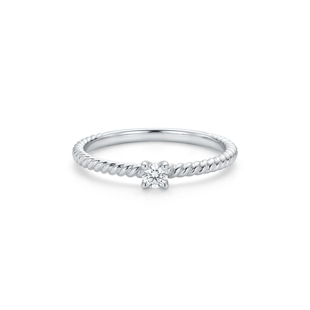 Stackable Diamond Ring .05 Carat TW | 10kt White Gold