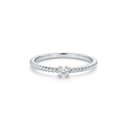 Stackable Diamond Ring .05 Carat TW | 10kt White Gold