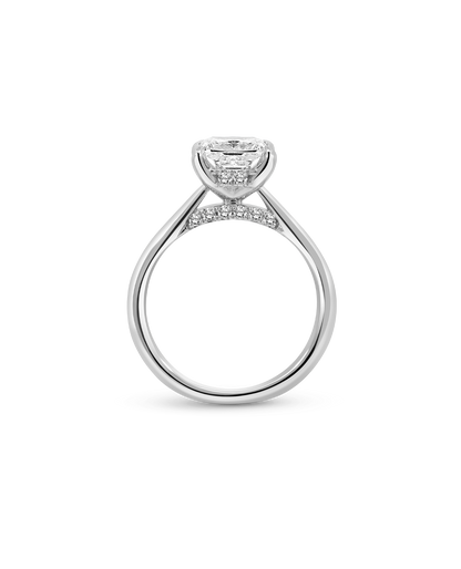 Solitaire Engagement Ring 2.20 Carat TW Lab-grown Princess Diamond | 14kt White Gold