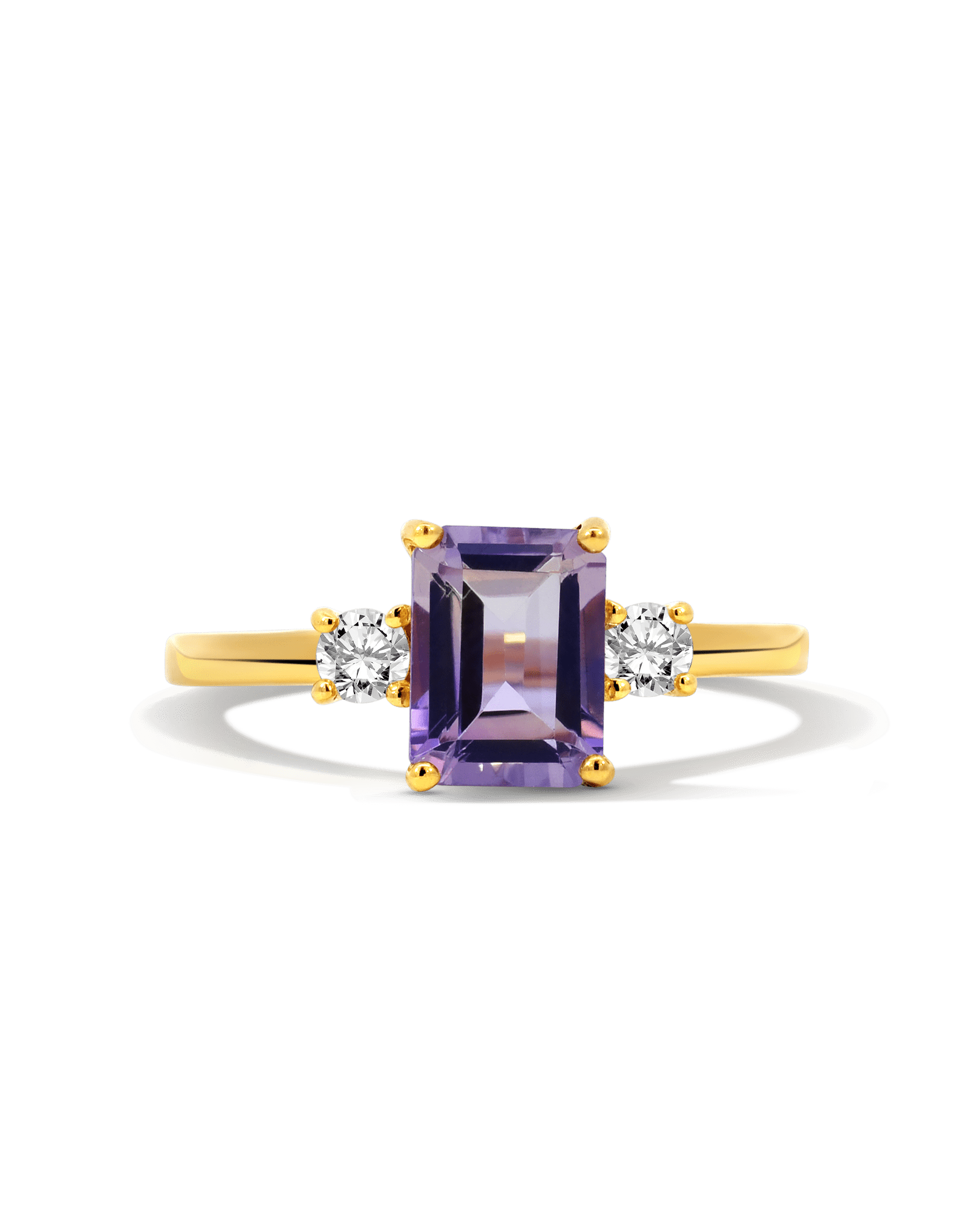 Ametrine Ring & .23 Carat TW Diamond | 14kt Yellow Gold