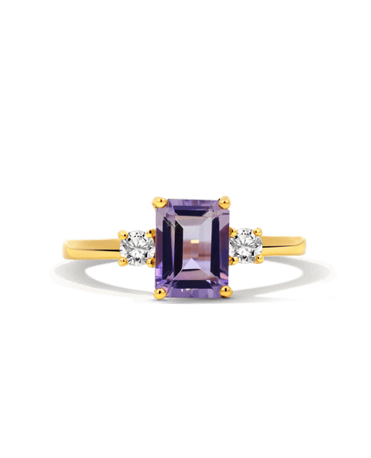 Ametrine Ring & .23 Carat TW Diamond | 14kt Yellow Gold