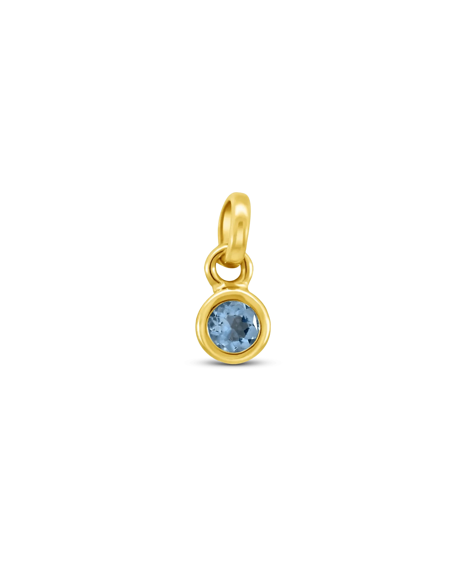 Aquamarine Pendant | 10kt Yellow Gold