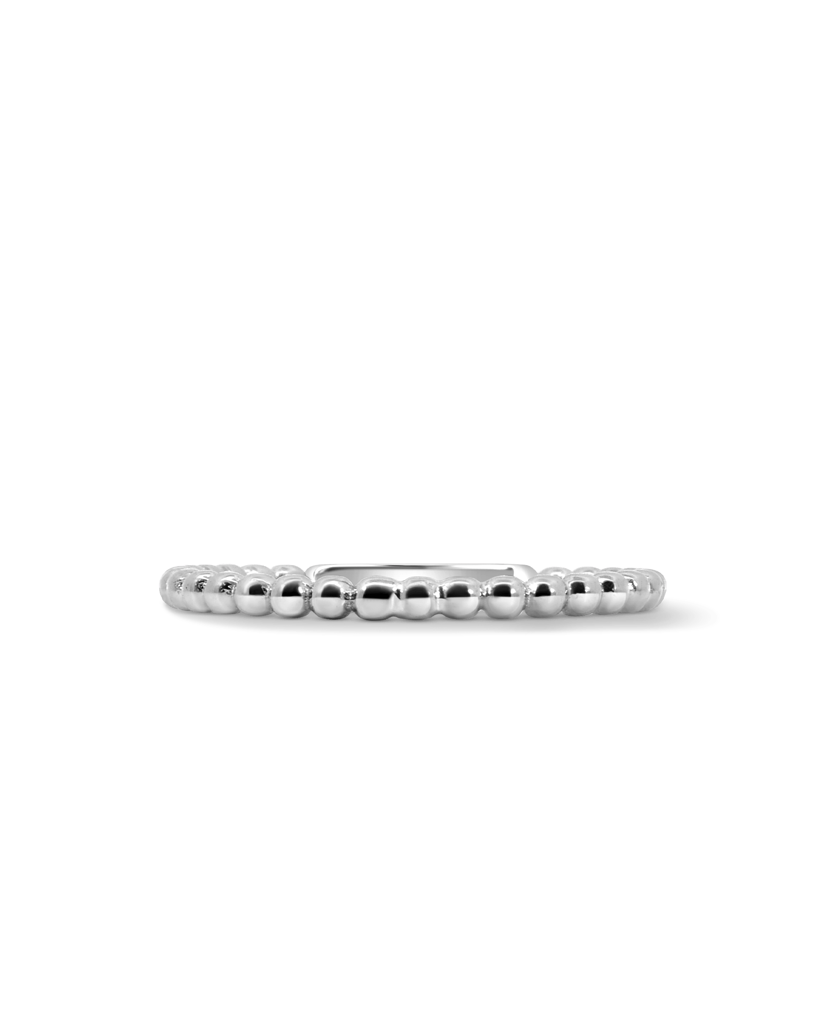 Beaded Ring | 10kt White Gold