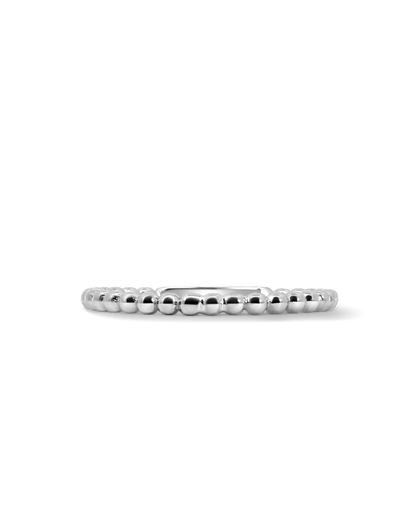 Beaded Ring | 10kt White Gold