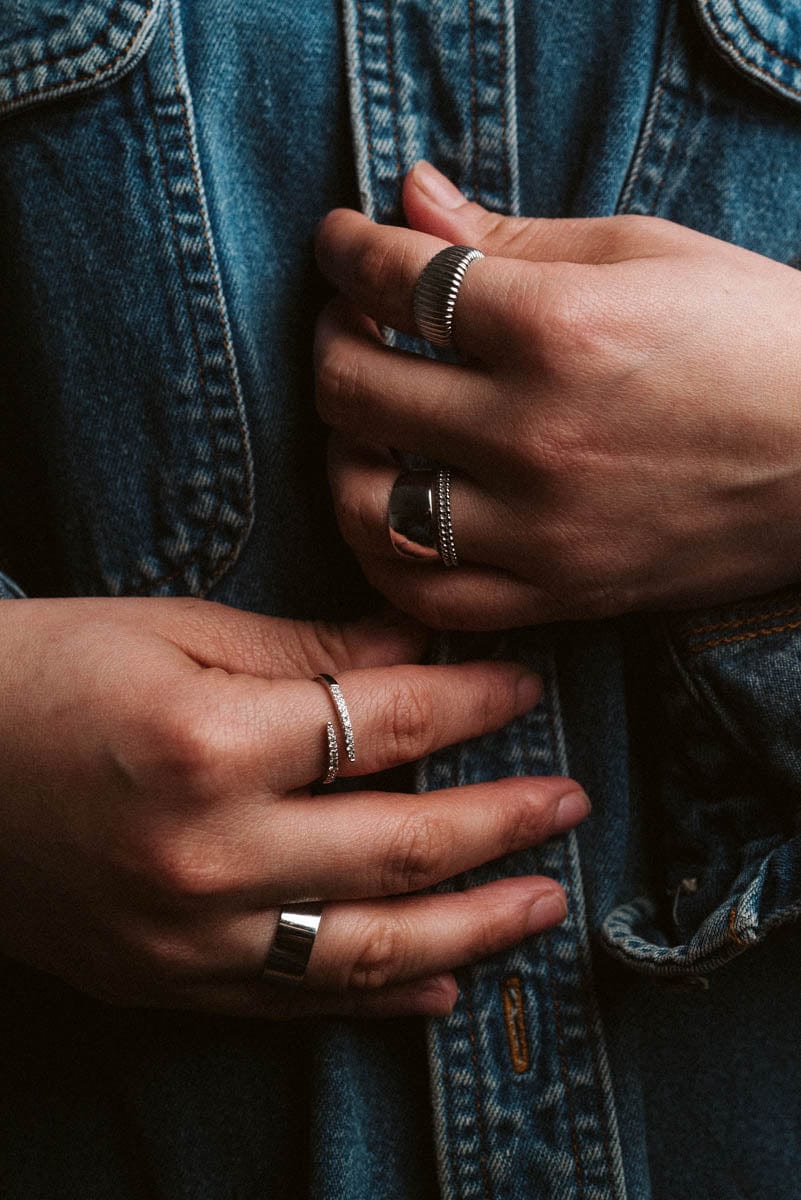Bypass Ring .20 Carat TW Diamond | 10kt White Gold