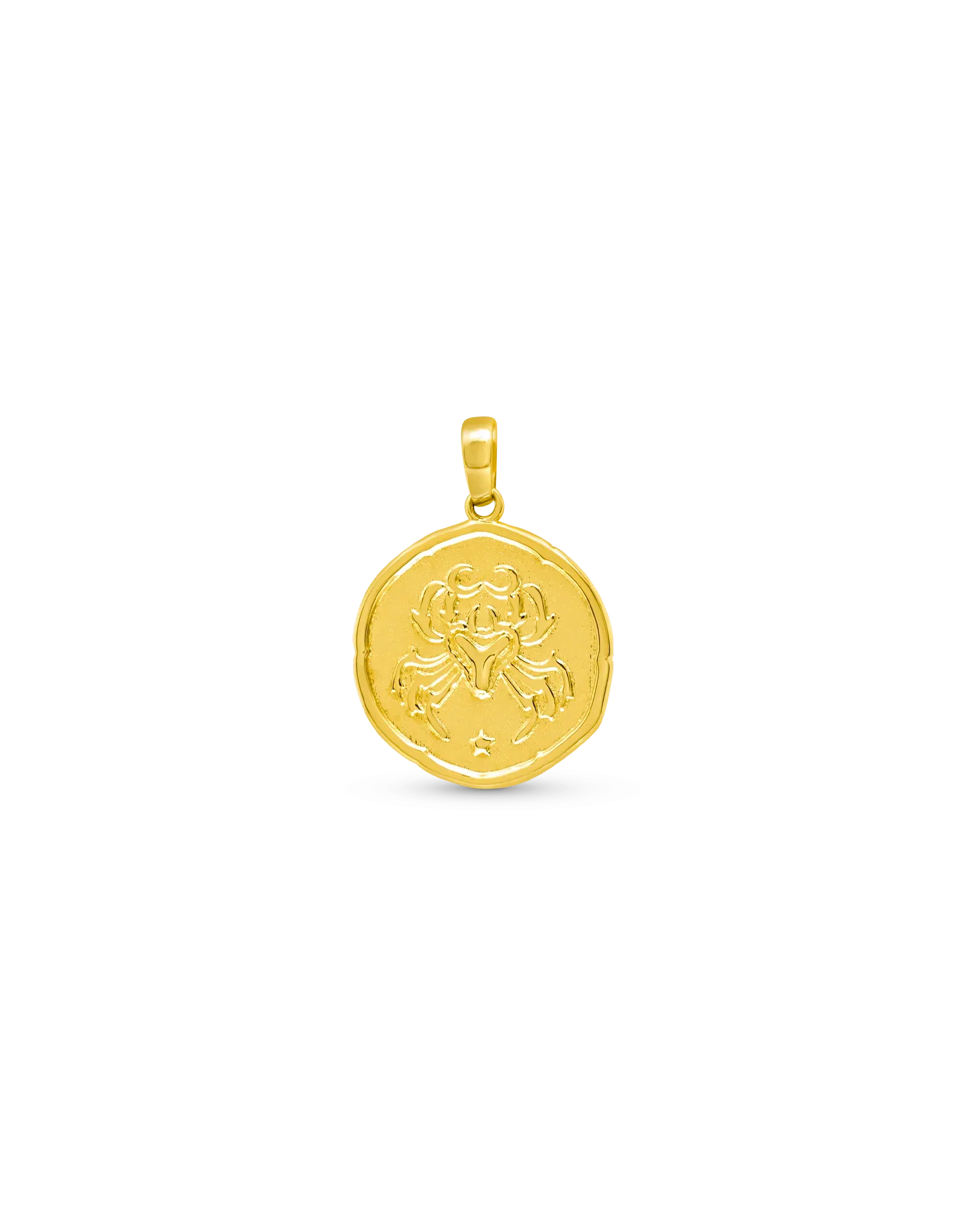Cancer Zodiac Pendant | 10kt Yellow Gold