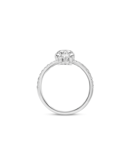 Chevron Engagement Ring 2.20 Carat TW Lab-Grown Diamond | 14kt White Gold