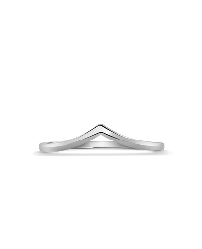 Chevron Ring | 10kt White Gold