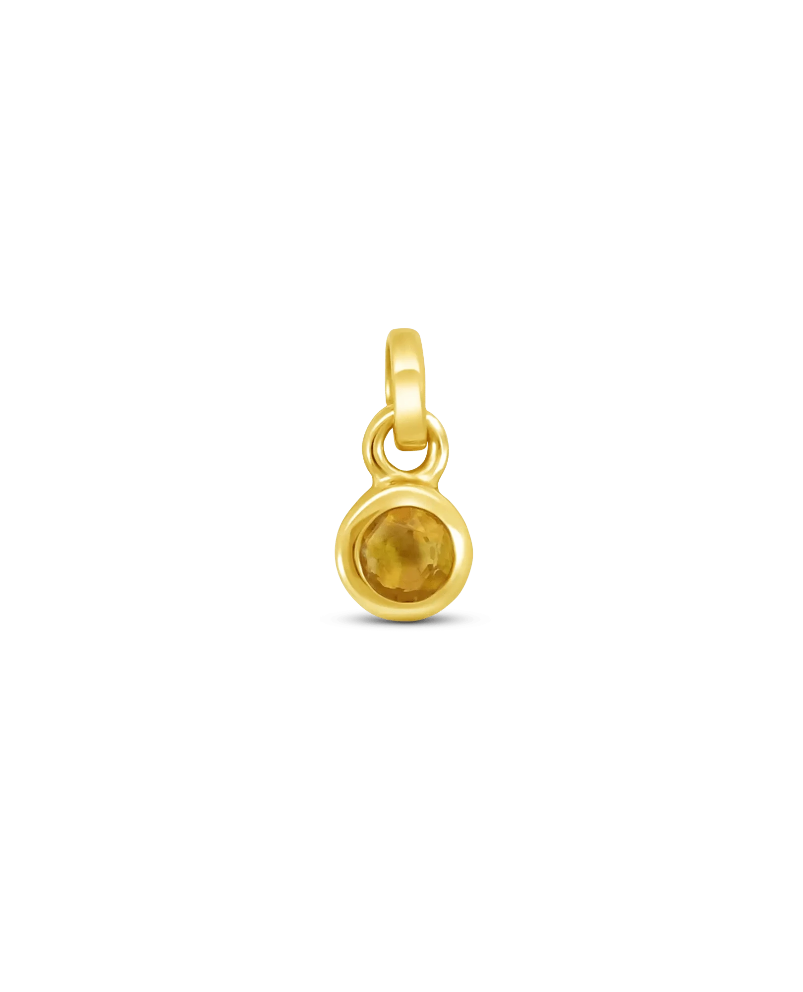 Citrine Pendant | 10kt Yellow Gold