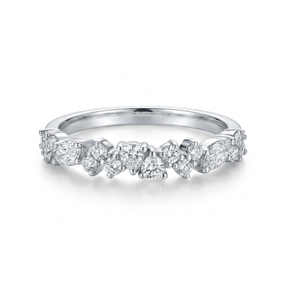 Diamond Band 1.50 Carat TW Lab-grown RB Diamonds | 14kt White Gold