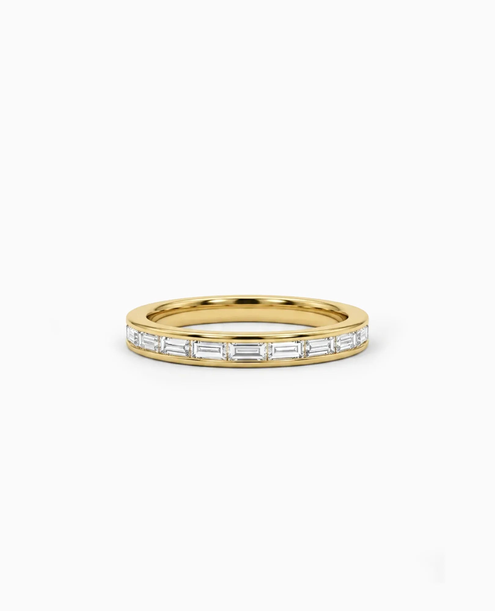 Diamond Band .40 Carat Lab-grown Baguette Diamonds | 14kt Yellow Gold