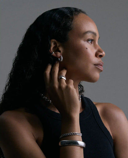 Diamond Hoop Earrings 1.00 Carat TW Diamond | 14kt White Gold