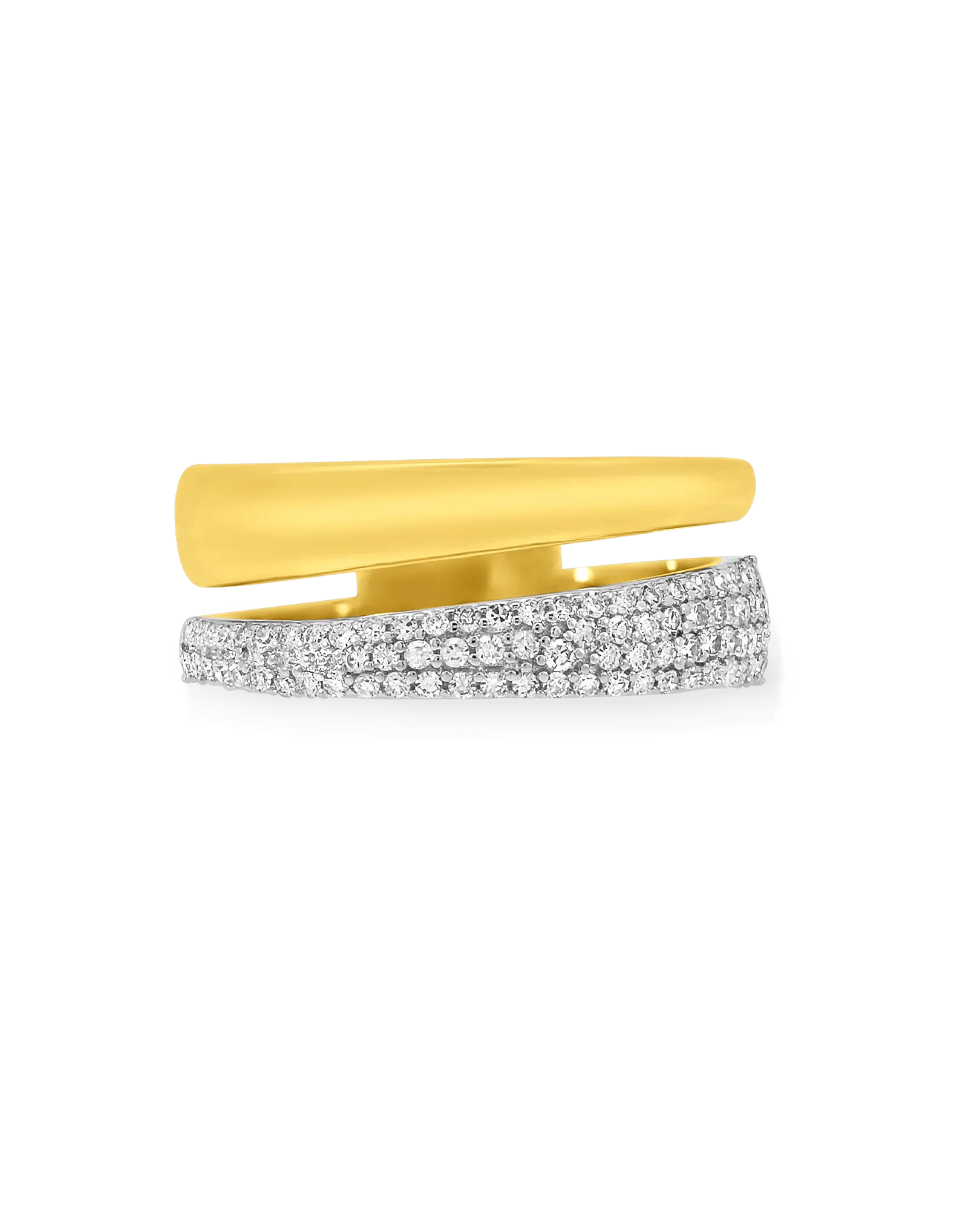 Diamond Split Ring .33 Carat TW Diamond | 14kt Yellow Gold