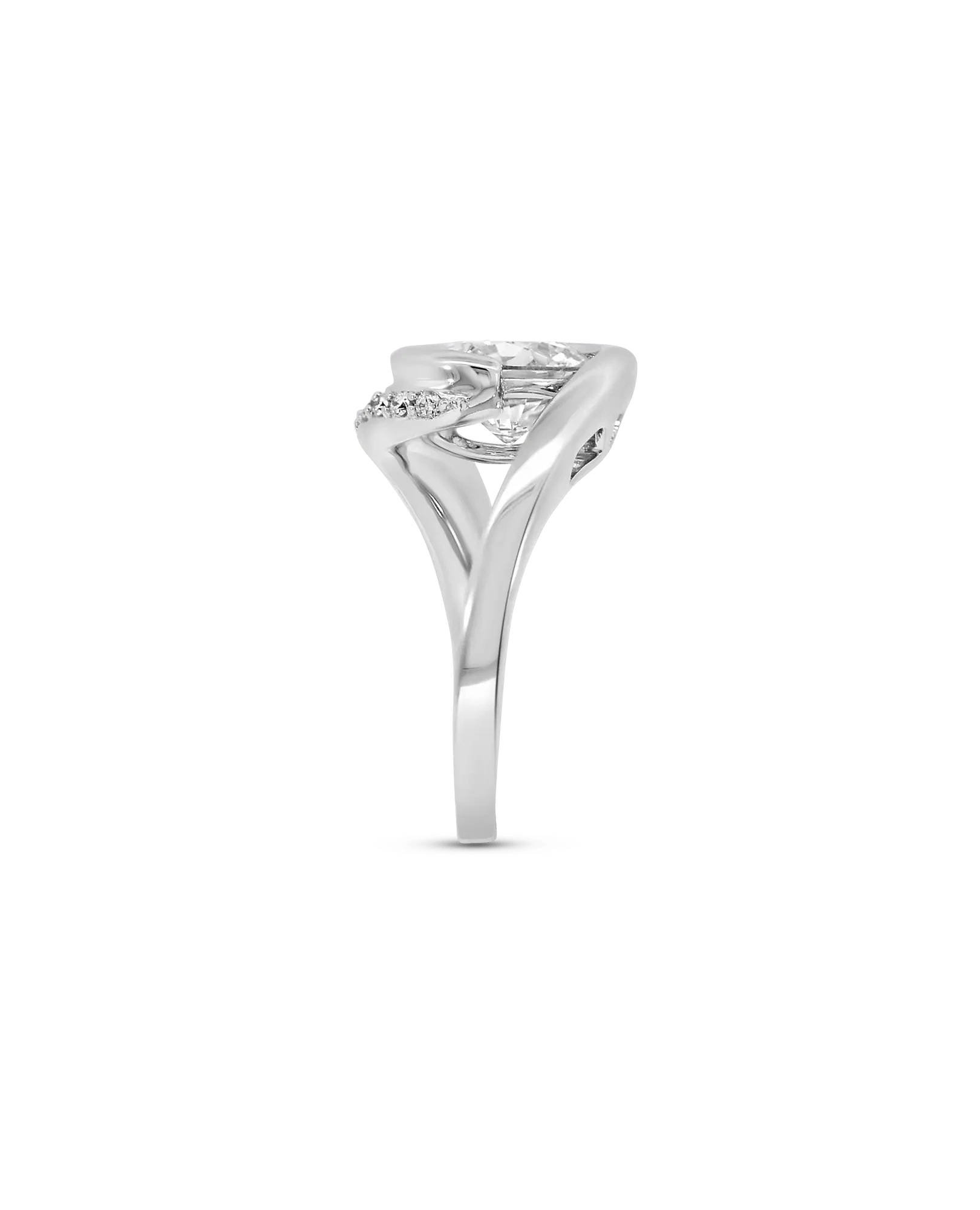 Engagement Ring 2.30 Carat TW Lab-grown Round Brilliant Diamond | 14kt White Gold