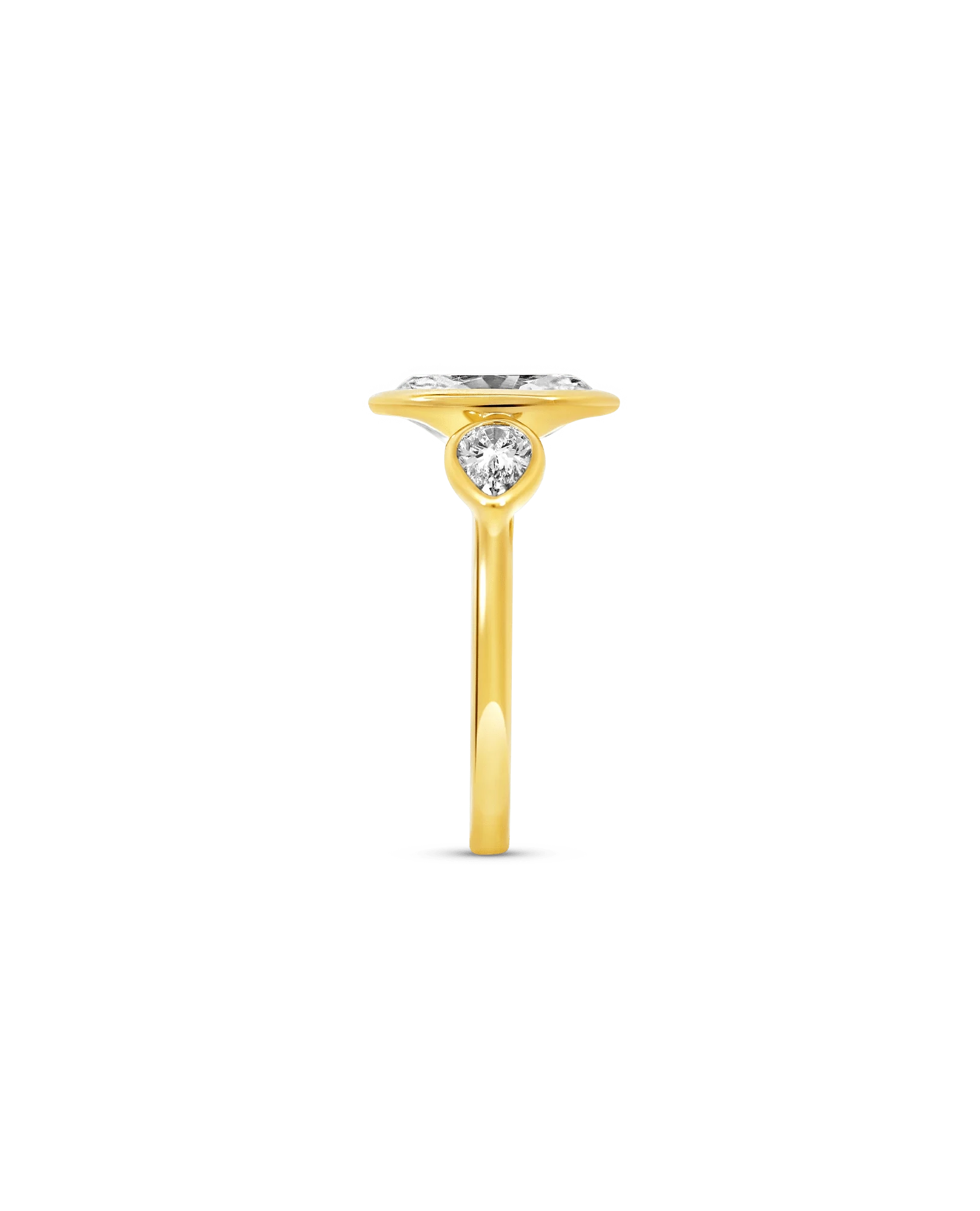 Engagement Ring 3.10 Carat TW Lab-Grown Diamond | 14kt Yellow Gold