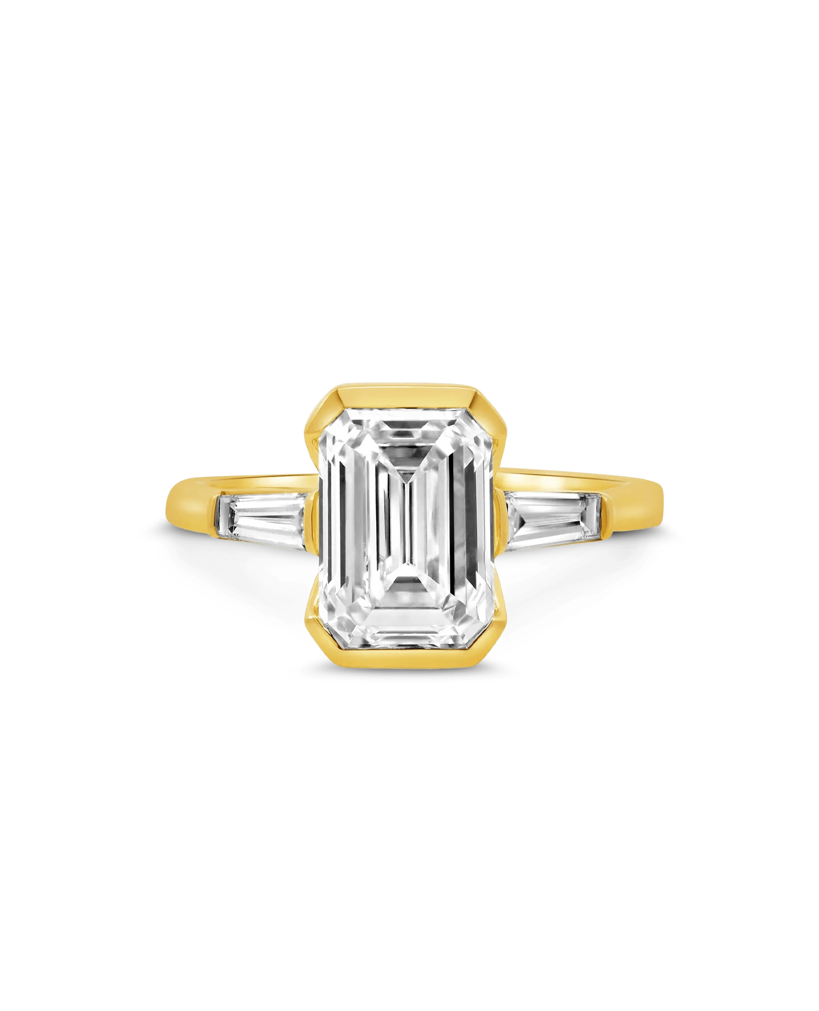 Engagement Ring 3.28 Carat TW Lab-Grown Diamond | 14kt Yellow Gold