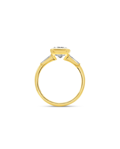 Engagement Ring 3.28 Carat TW Lab-Grown Diamond | 14kt Yellow Gold
