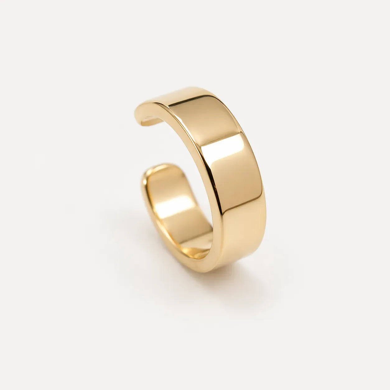 Flat Cuff Earring | 14kt Yellow Gold