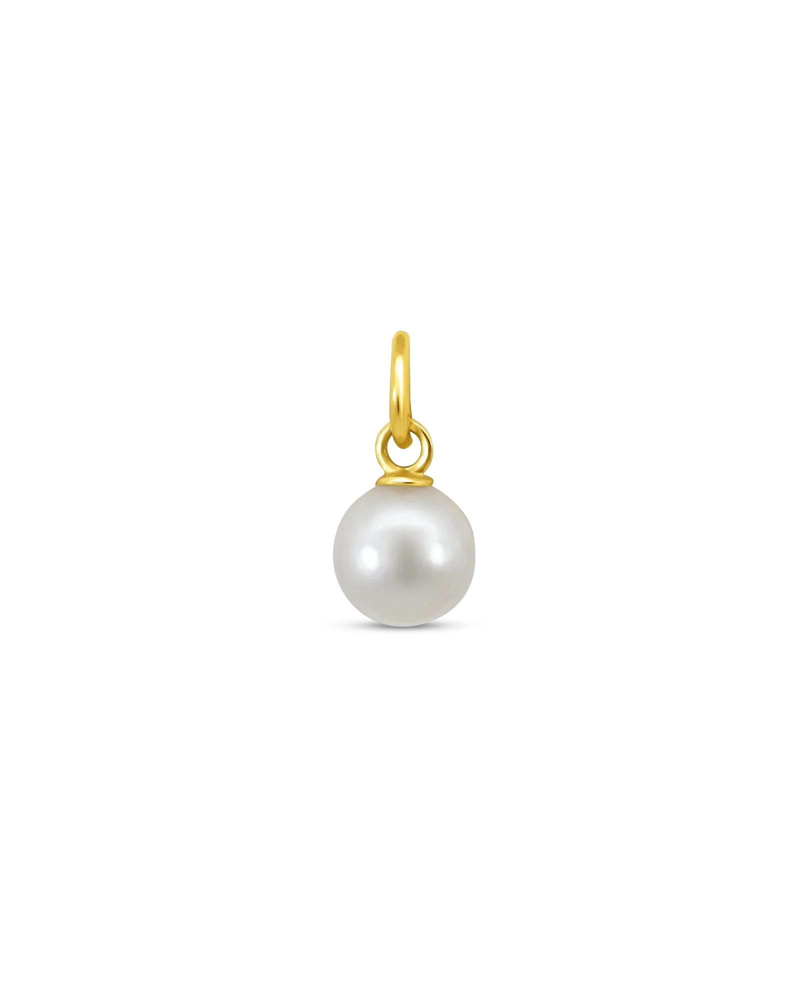 Freshwater Pearl Earring Charm | 10kt Yellow Gold