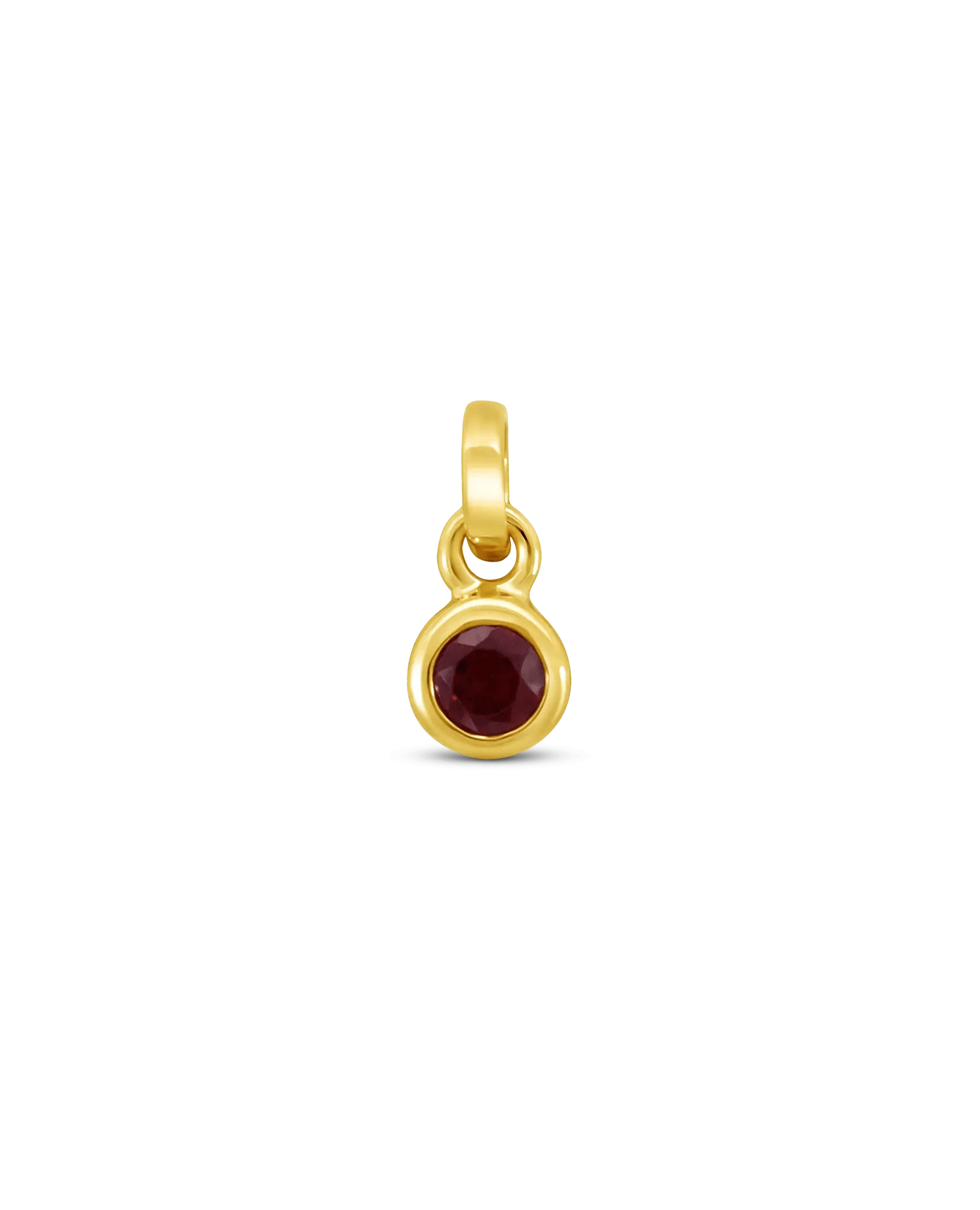 Garnet Pendant | 10kt Yellow Gold