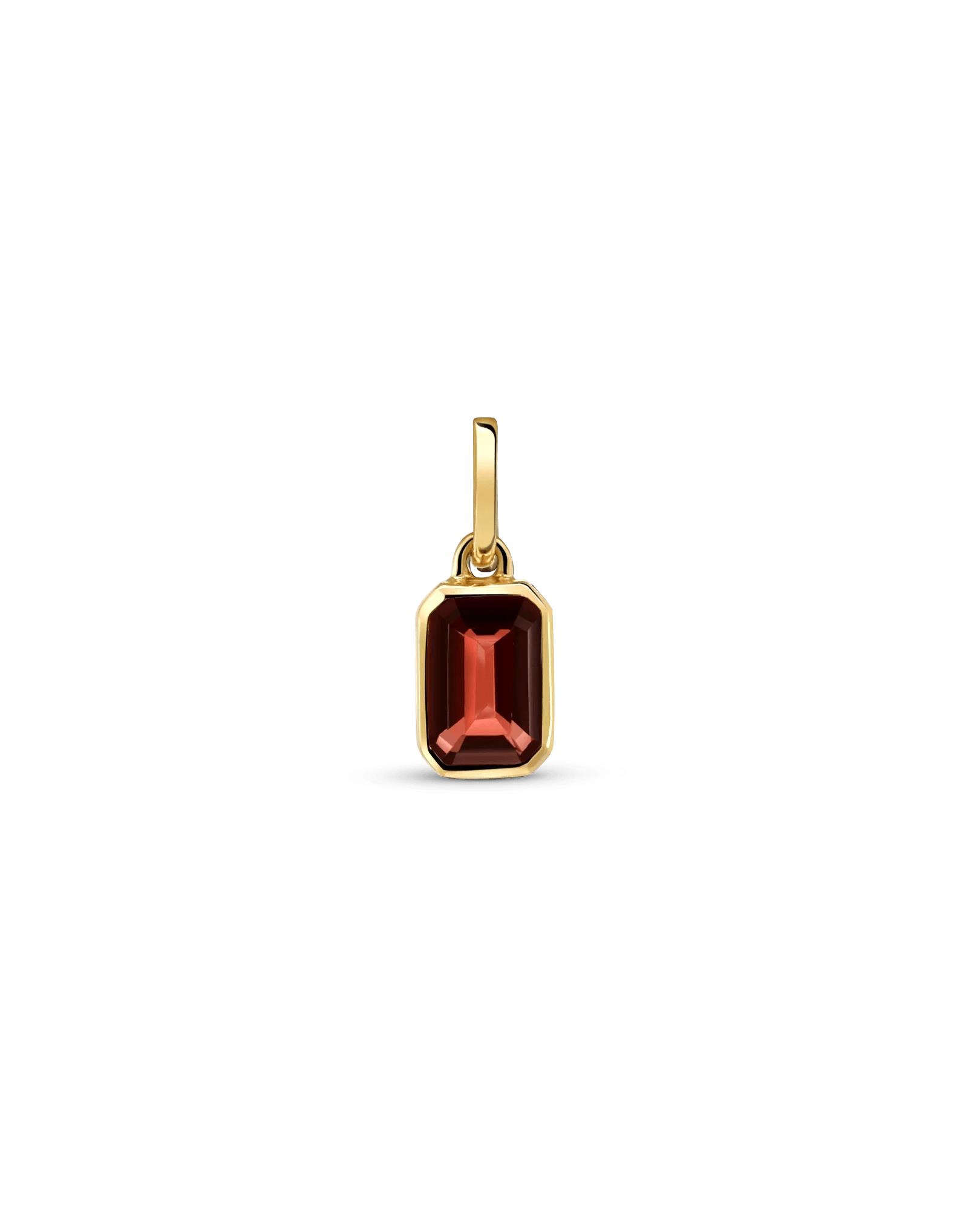 Garnet Pendant | 10kt Yellow Gold