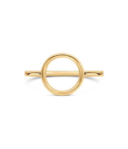 Geometric "O" Ring | 10kt Yellow Gold