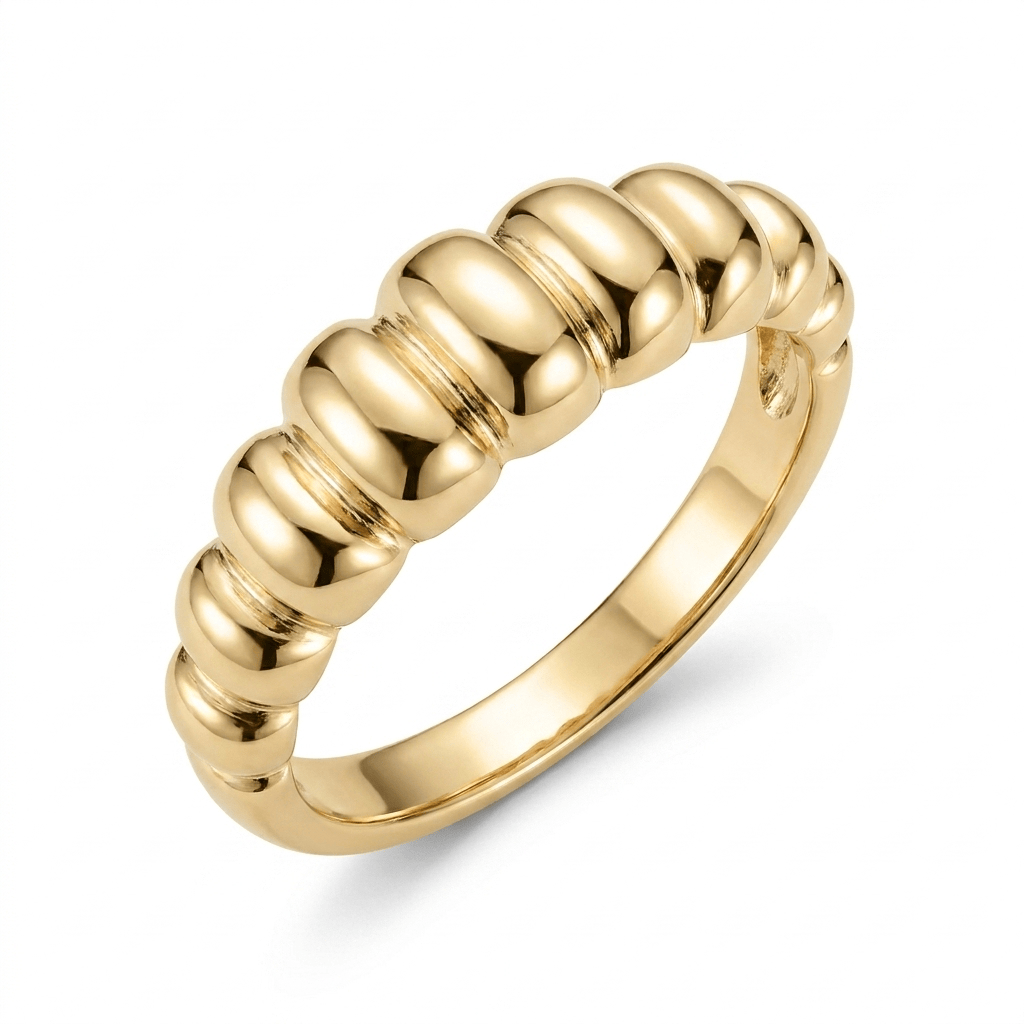 Graduated Bubble Ring | 10kt Yellow Gold