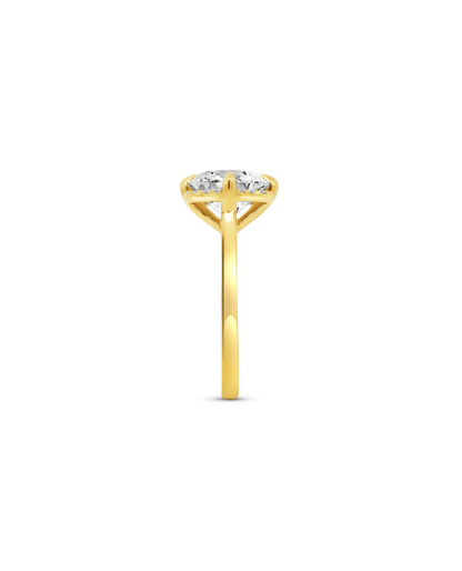 Hidden Halo Engagement Ring 3.00 Carat TW  Lab-Grown Diamond | 14kt Yellow Gold