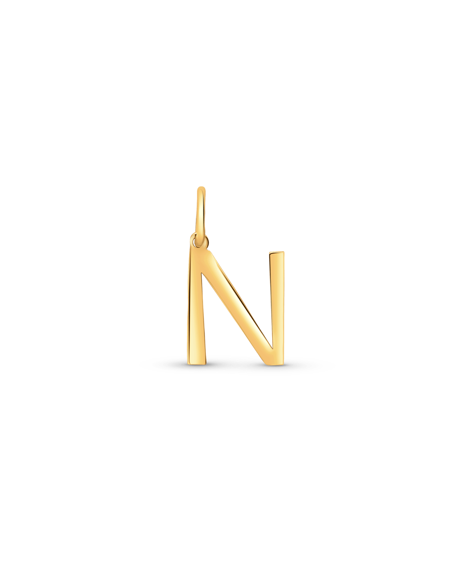 Initial "N" Pendant | 10kt Yellow Gold