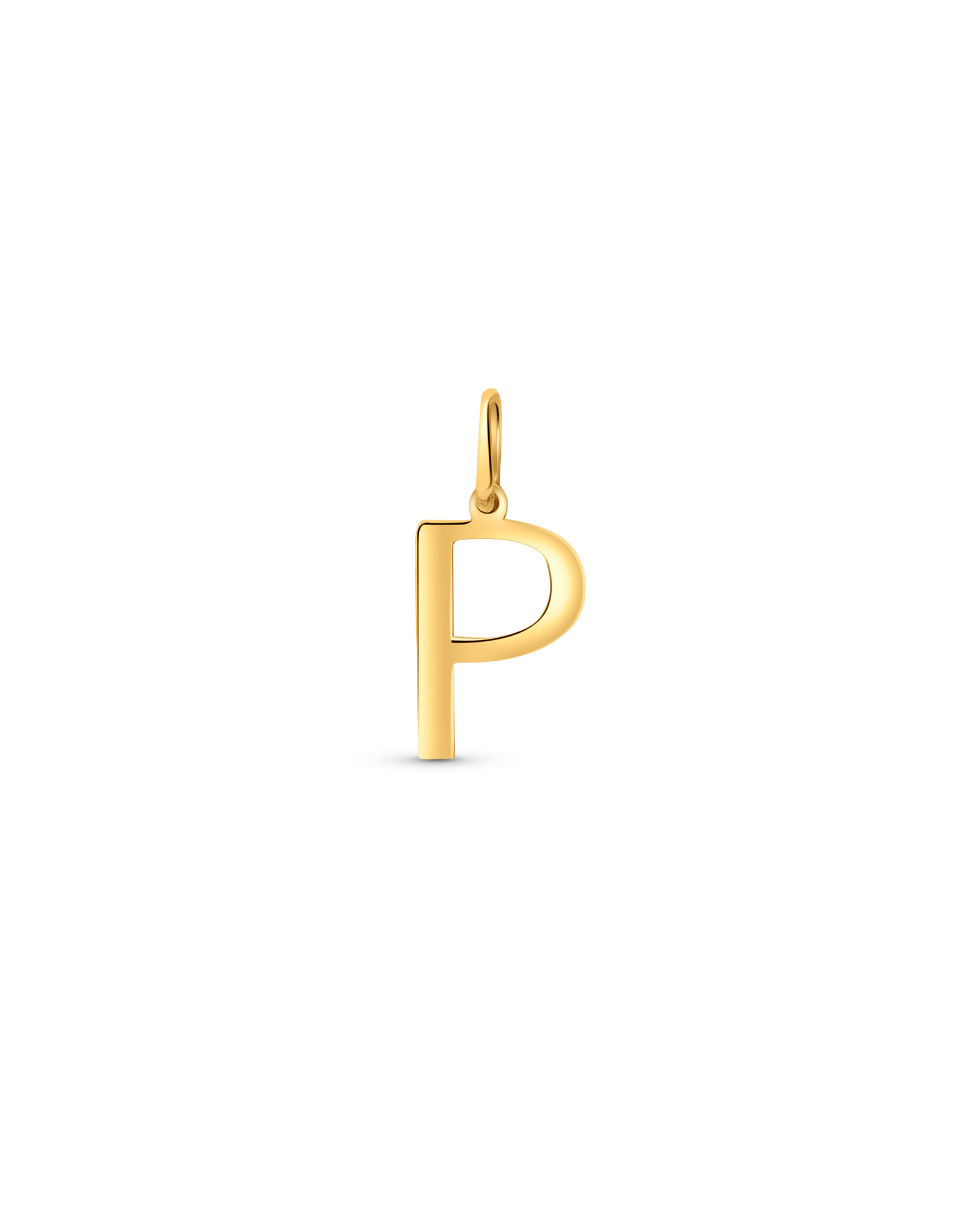 Initial "P" Pendant | 10kt Yellow Gold