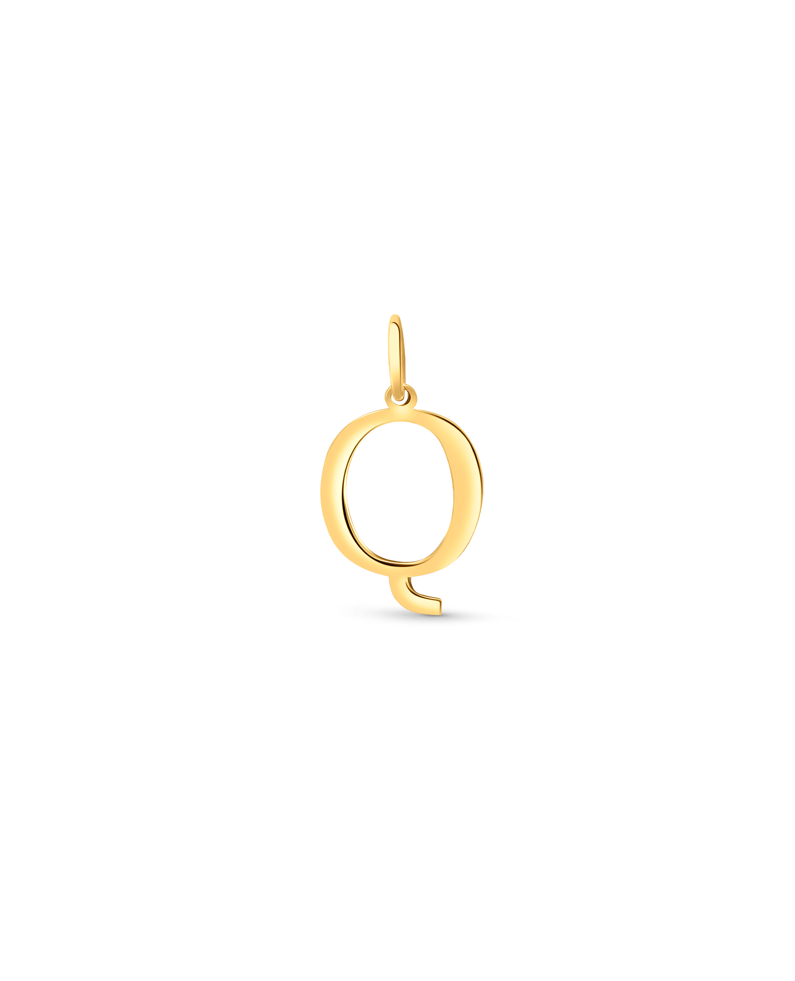 Initial "Q" Pendant | 10kt Yellow Gold