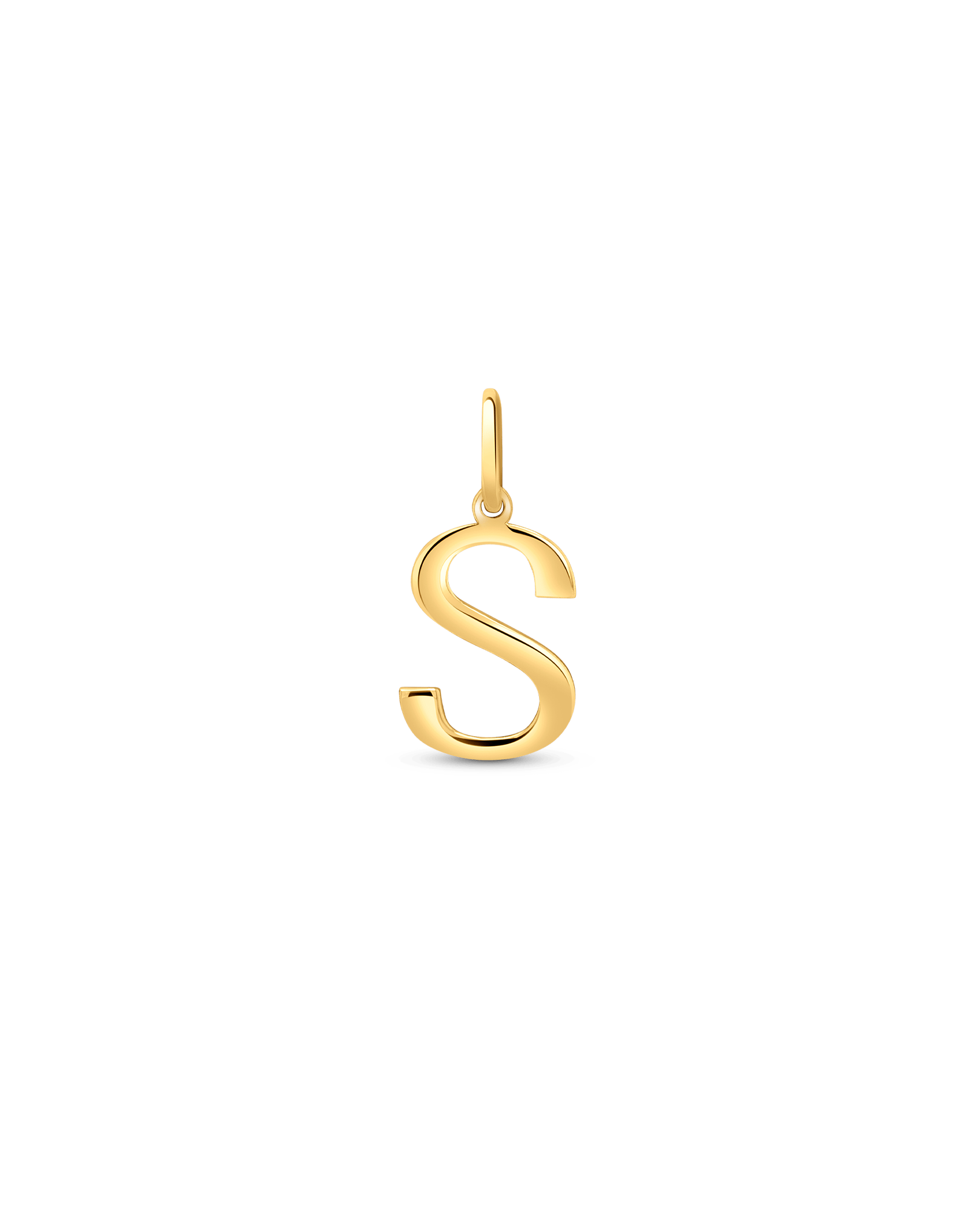 Initial "S" Pendant | 10kt Yellow Gold