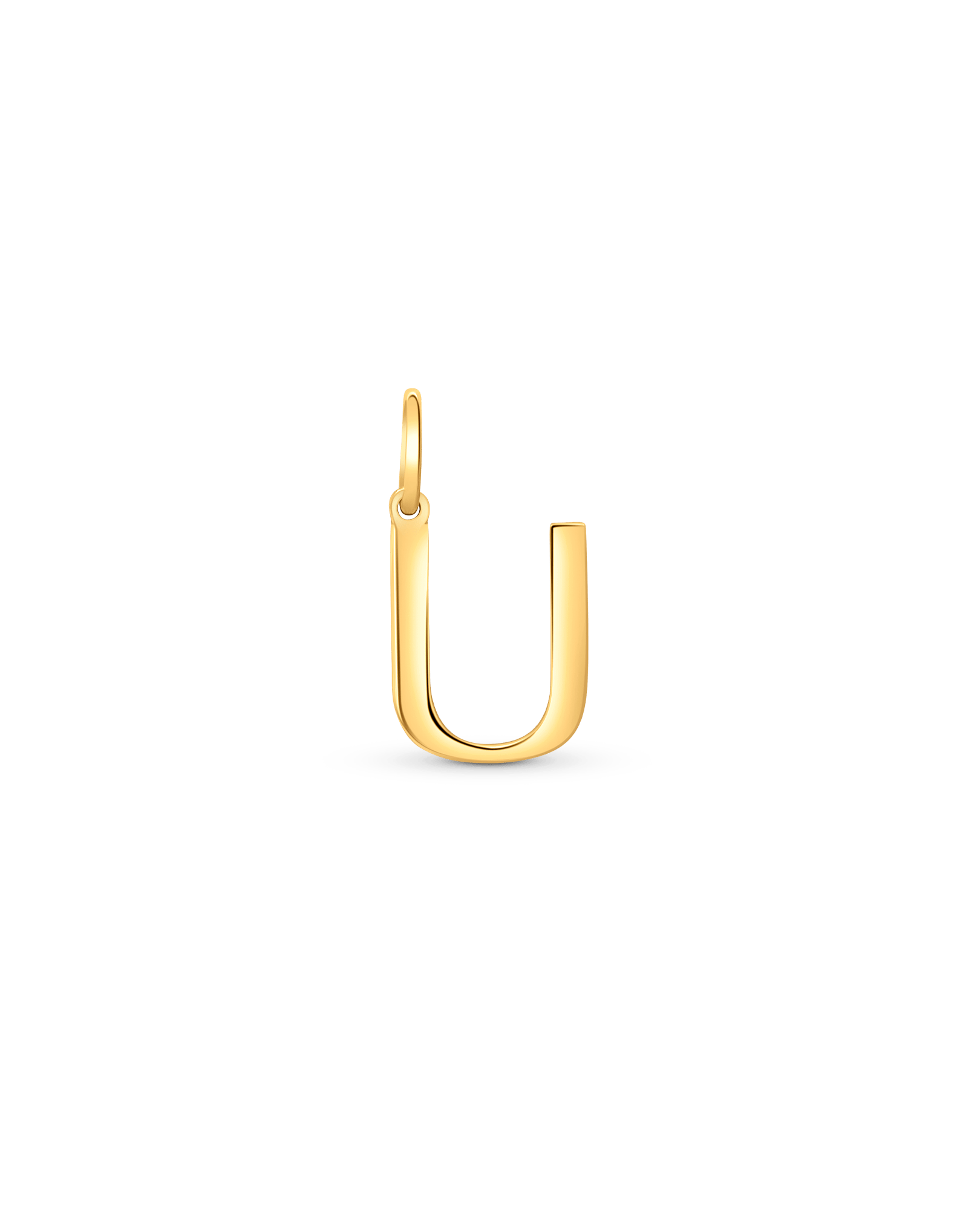 Initial "U" Pendant | 10kt Yellow Gold