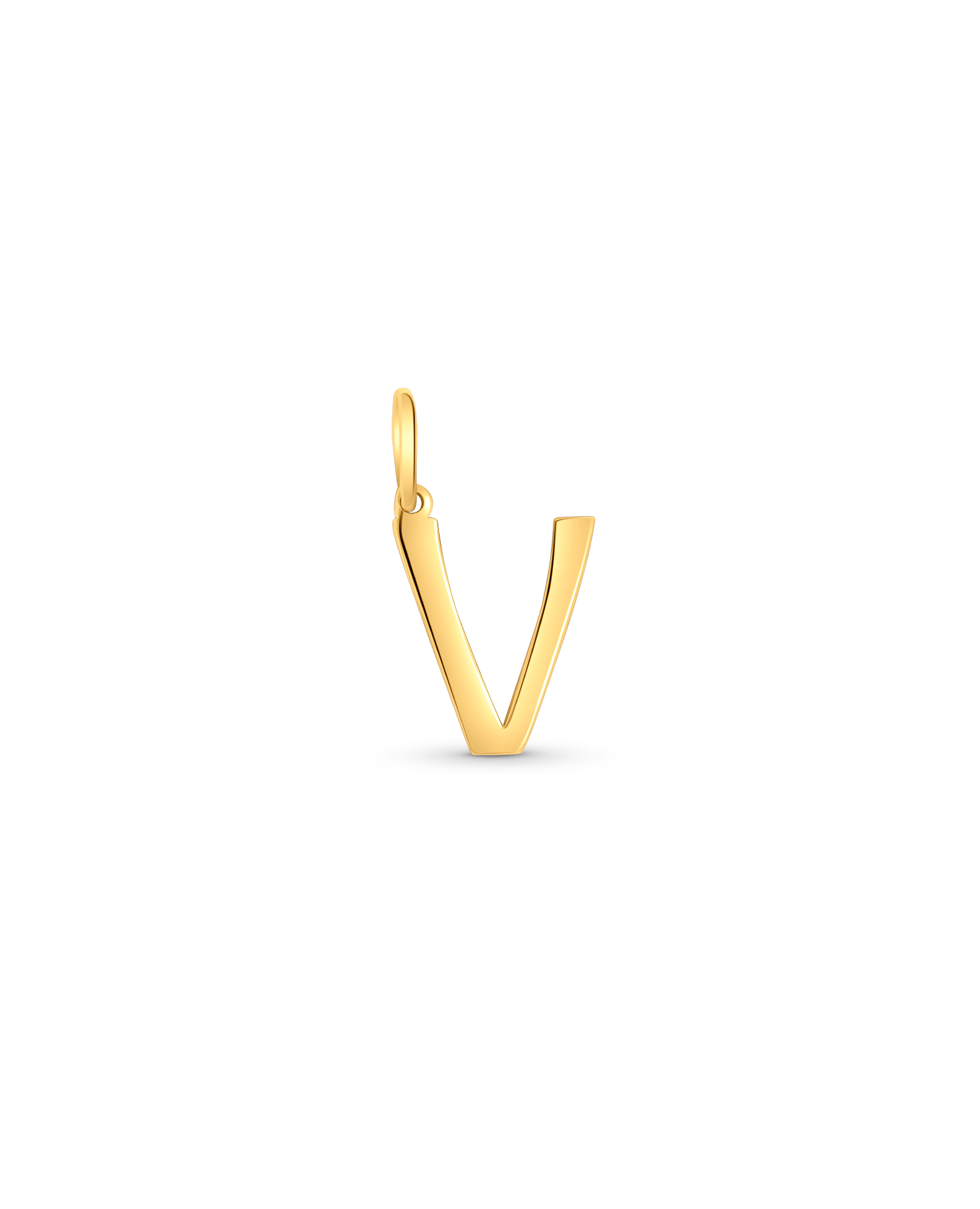 Initial "V" Pendant | 10kt Yellow Gold
