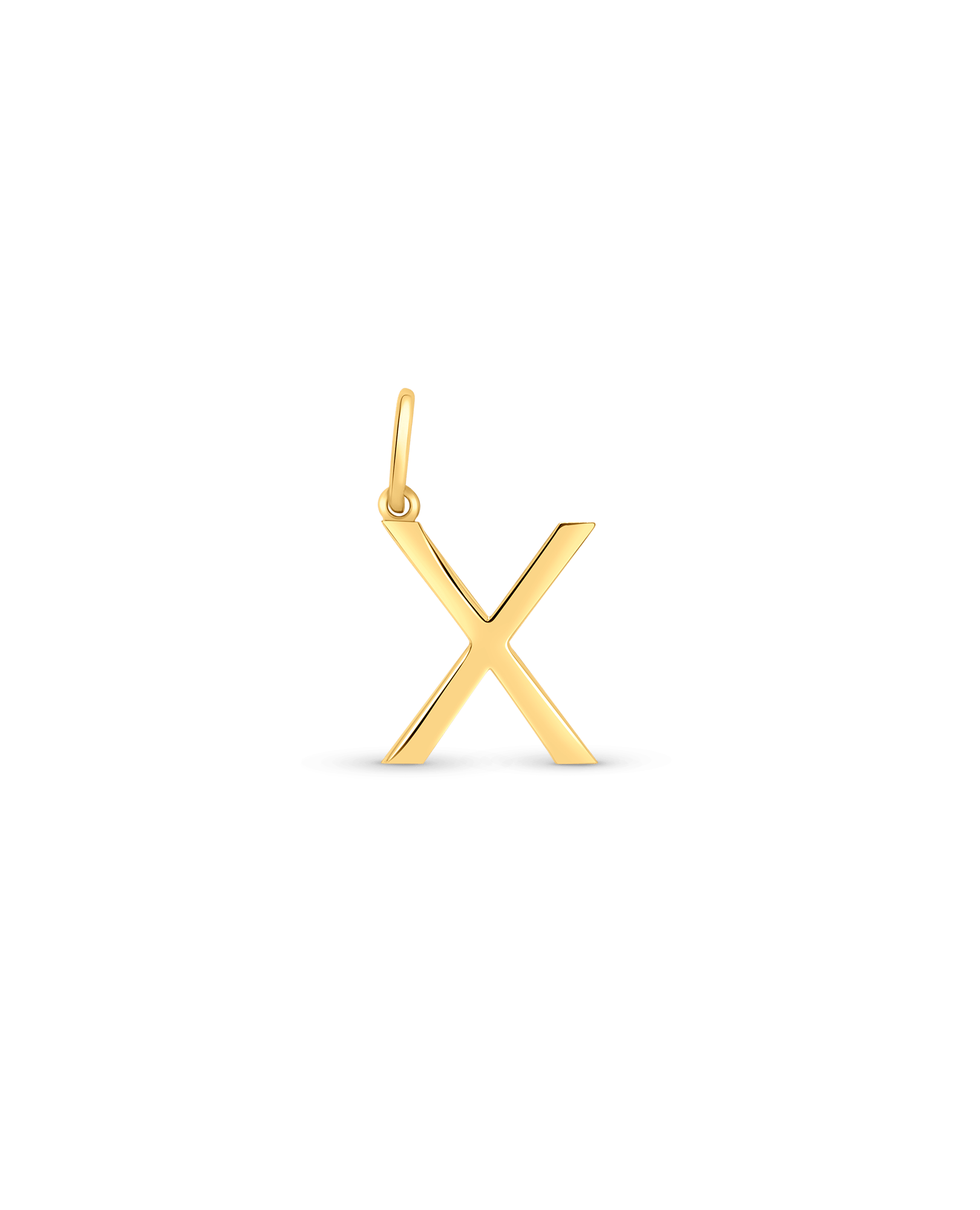 Initial "X" Pendant | 10kt Yellow Gold