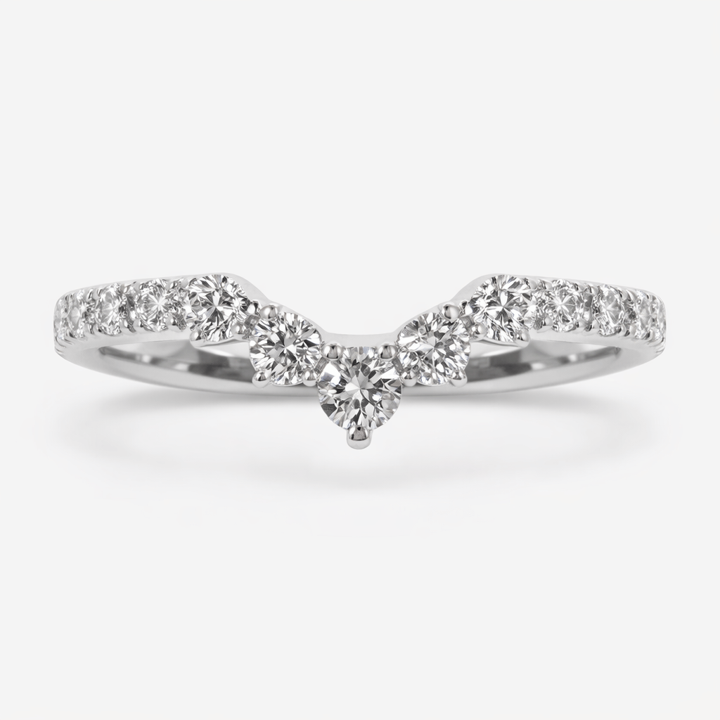 Matching Diamond Band .30 Carat TW Lab-grown RB Diamonds | 14kt White Gold