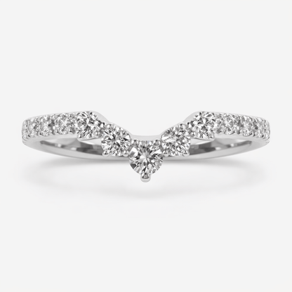 Matching Diamond Band .30 Carat TW Lab-grown RB Diamonds | 14kt White Gold